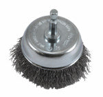 FORNEY Forney 72731 Wire Cup Brush, 3 in Dia, 0.012 in Dia Bristle, Steel Bristle TOOLS FORNEY