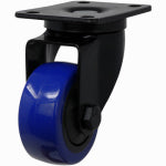 SHEPHERD HDWE. PROD., LLC. Blue Diamond TPU Wheel Caster, 3-In. D, Double Ball Bearing Swivel, 225-Lb. Load Capacity, 1-Pk