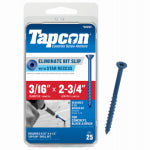 TAPCON Tapcon 24265 Concrete Screw Anchor, 3/16 in Dia, 2-3/4 in L, Steel, Climaseal HARDWARE & FARM SUPPLIES TAPCON