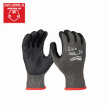 MILWAUKEE ELECTRIC TOOL CORP Nitrile Dipped Work Gloves, Cut Level 5, Men's L