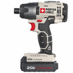 PORTER-CABLE Porter-Cable PCC641LB Impact Driver Kit, Battery Included, 20 V, 1/4 in Drive, Hex Drive, 3100 ipm, 2800 rpm Speed TOOLS PORTER-CABLE
