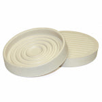 RICHELIEU AMERICA LTD Furniture Cups, Almond, Round, Rubber, 3-In. ID, 2-Pk.