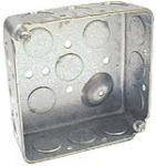 RACO INCORPORATED Drawn Corners Electrical Box, Steel, 1-1/2 x 4 In. Square ELECTRICAL RACO INCORPORATED