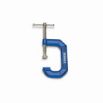 IRWIN Irwin 225104 C-Clamp, 900 lb Clamping, 4 in Max Opening Size, 3 in D Throat, Steel Body, Blue Body TOOLS IRWIN
