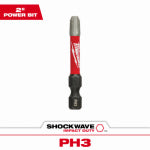 MILWAUKEE ELECTRIC TOOL CORP Shockwave #3 Phillips Power Bit, 2 In.