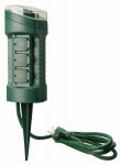 WOODS CCI 13547 Power Stake, 15 A, 125 V, 1875 W, 6 -Outlet, Green ELECTRICAL WOODS   