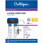 CULLIGAN SALES Culligan US-2 Drinking Water Filtration System, 0.5 gpm, Carbon Block Filtration, 2-Stage, White PLUMBING, HEATING & VENTILATION CULLIGAN SALES