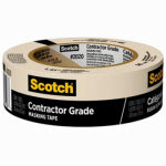 SCOTCH Scotch 2020-36AP Masking Tape, 60 yd L, 1.41 in W, Tan PAINT SCOTCH