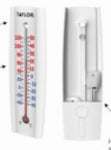 TAYLOR PRECISION PRODUCTS Outdoor Thermometer & 2 Key Hideaway Holder
