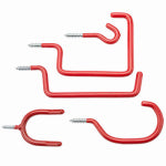 ASSA ABLOY AMERICAS RESIDENTIALI NC Home Hook Assortment, Screw-In, Red Vinyl-Coated Steel, 10-Ct. HARDWARE & FARM SUPPLIES ASSA ABLOY AMERICAS RESIDENTIALI NC