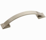 AMEROCK Candler Cabinet Pull, Satin Nickel, 3-3/4 In.