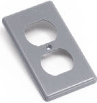 CARLON Carlon HB1DP Handy Box Cover, 4-5/16 in L, 2-3/8 in W, Rectangular, 1-Gang, Polycarbonate, Gray ELECTRICAL CARLON
