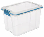 STERILITE Sterilite 19324306 Gasket Box, Plastic, Blue Aquarium/Clear, 16-1/8 in L, 11-1/4 in W, 10-7/8 in H HOUSEWARES STERILITE