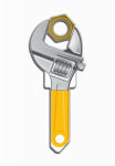 LUCKY LINE Lucky Line Key Shapes Series B123K Key Blank, Wrench, Brass, Enamel-Coated, For: Kwikset Locks HARDWARE & FARM SUPPLIES LUCKY LINE