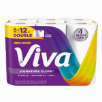 KIMBERLY-CLARK CORP Viva Signature Cloth Paper Towels, 6 Double Rolls, 86 Sheets per Roll CLEANING & JANITORIAL SUPPLIES KIMBERLY-CLARK CORP