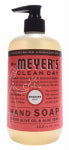 MRS. MEYERS Mrs. Meyer's 17462 Hand Soap, Liquid, Rhubarb, 12.5 oz Bottle CLEANING & JANITORIAL SUPPLIES MRS. MEYERS
