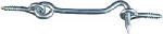 ASSA ABLOY AMERICAS RESIDENTIALI NC Hook & Eye, Zinc-Plated Steel, 3 In., 2-Pk.