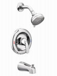 MOEN Moen Adler Series L82694EP Tub and Shower Faucet, Standard Showerhead, 2 gpm Showerhead, 2-Spray Setting, 1-Handle PLUMBING, HEATING & VENTILATION MOEN