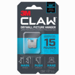 CLAW 3M CLAW 3PH15M-1ES Drywall Picture Hanger, 15 lb, Steel, Push-In, 1/PK HARDWARE & FARM SUPPLIES CLAW