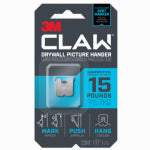 CLAW 3M CLAW 3PH15M-1ES Drywall Picture Hanger, 15 lb, Steel, Push-In Mounting, 1/PK HARDWARE & FARM SUPPLIES CLAW   