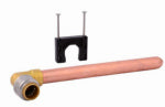 SHARKBITE/CASH ACME Copper Pipe Push-Fit Stubout Elbow, 1/2 x 8 In.