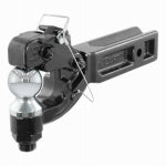 CURT Curt 48012 Receiver-Mount Ball and Pintle Hitch, Class 5 Hitch, 3 in Dia Hitch Ball, Steel, Powder-Coated AUTOMOTIVE CURT