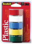 3M Scotch 190T Colored Tape, 125 in L, 3/4 in W, Plastic Backing PAINT 3M   
