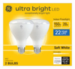 GE GE 93130933 LED Light Bulb, BR30 Lamp, 150 W Equivalent, E26 Medium Lamp Base, Dimmable, Soft White Light ELECTRICAL GE