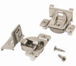 AMEROCK Concealed Cabinet Hinge, Nickel, 1/2 In. Overlay, 2-Pk. HARDWARE & FARM SUPPLIES AMEROCK