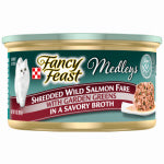 AMERICAN DISTRIBUTION & MFG Elegant Medleys Cat Food, Salmon and Greens, 3 oz. Can