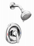 MOEN Moen 82604 Shower Faucet, 1.75 gpm, Metal, Chrome Plated, Lever Handle, 1-Handle PLUMBING, HEATING & VENTILATION MOEN