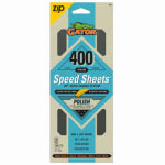 GATOR Gator 7850 Sand Paper, 3-2/3 in W, 9 in L, 400 Grit, Aluminum Oxide Abrasive, Latex Backing PAINT GATOR