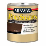 MINWAX Minwax 613960444 Waterbased Polyurethane Stain, Satin, Liquid, Honey, 1 qt PAINT MINWAX