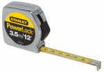 STANLEY CONSUMER TOOLS Powerlock Tape Rule, Metric, Cast Metal Case, 3.5M x 1/2-In. TOOLS STANLEY CONSUMER TOOLS   