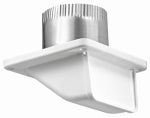 LAMBRO INDUSTRIES 4 In. Plastic Soffit Exhaust Vent, White, 3 In. Pipe