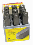 CH HANSON CH Hanson 20541 Number Stamp Set, 9-Piece, Steel, Specifications: 1/8 in Character, 1/4 x 2-3/8 in Shank TOOLS CH HANSON