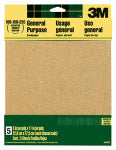 3M 3M 9003 Sandpaper Sheet, 11 in L, 9 in W, Coarse, 60 Grit, Aluminum Oxide Abrasive, Paper Backing PAINT 3M   