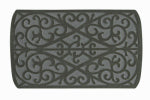 SPORTS LICENSING SOLUTIONS LLC Heavy-duty Rubber Doormat, Scroll Design, Gray, 18 x 30 In.