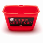 HANDY�PRODUCTS Handy Products 1100-CC Craft Cup, 8 oz, Red, Ergonomic Handle PAINT HANDY�PRODUCTS
