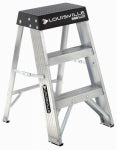 LOUISVILLE LADDER Louisville AS3002 Step Ladder, 105 in Max Reach H, 1-Step, 300 lb, Type IA Duty Rating, 3 in D Step, Aluminum PAINT LOUISVILLE LADDER