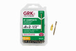 GRK FASTENERS GRK Fasteners RT Series 119079 Screw, #8 Thread, 2-1/2 in L, Trim Head, Star Drive, Zip-Tip Point, Steel, Climatek, Gold HARDWARE & FARM SUPPLIES GRK FASTENERS