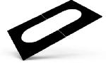 SELKIRK Selkirk 206512 Adjustable Pitch Ceiling Plate, 6 in Pipe, Black, Matte PLUMBING, HEATING & VENTILATION SELKIRK