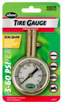 SLIME Slime 20049 Tire Gauge, 5 to 60 psi, Brass Gauge Case AUTOMOTIVE SLIME