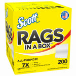 SCOTTS Scott 75260 Painter's Rag, 10 x 12 in, Cellulose Fiber, White PAINT SCOTTS   