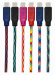 ARIES MFG USB Braided Charger/Sync Cable, New Android Tip, Assorted Colors, 7-Ft. ELECTRICAL ARIES MFG