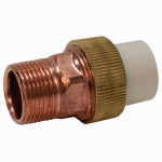 NIBCO INC Transition Pipe Union, 3/4 CPVC Slip x Brass MIP