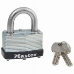 MASTER LOCK Master Lock 500D Laminated Padlock, Different Key, 9/32 in Dia Shackle, Steel Shackle, Steel Body, 1-3/4 in W Body HARDWARE & FARM SUPPLIES MASTER LOCK   