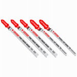 FREUD T-Shank Jigsaw Blade Set, Bi-Metal, For Laminate, 5-Pc.