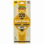 ALI INDUSTRIES Premium Sanding Speed Sheets, Hook and Loop, 320 Grit, 3-2/3 x 9-In., 5-Pk.