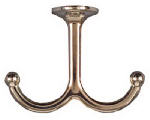 ASSA ABLOY AMERICAS RESIDENTIALI NC Wall Hook for Clothes, Under-Shelf, Double Prong, Nickel, 2-Pk. HARDWARE & FARM SUPPLIES ASSA ABLOY AMERICAS RESIDENTIALI NC